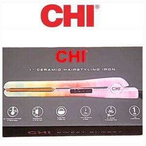 CHI 1" Ceramic Hairstyling  Iron- Sweet Sunset